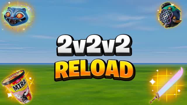 2V2V2 KPOP RELOAD 2V2 FREE FOR ALL — Fortnite Creative map cover art