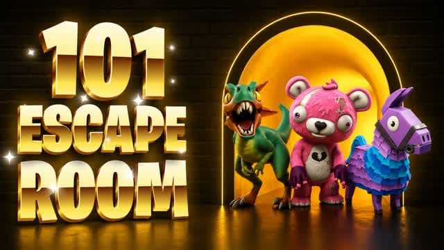 THE 101 ESCAPE ROOM — Fortnite Creative map cover art