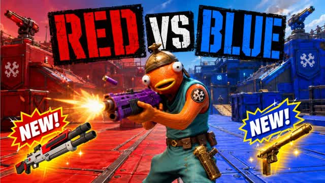 Super Red vs Blue Fanny — Fortnite Creative map
