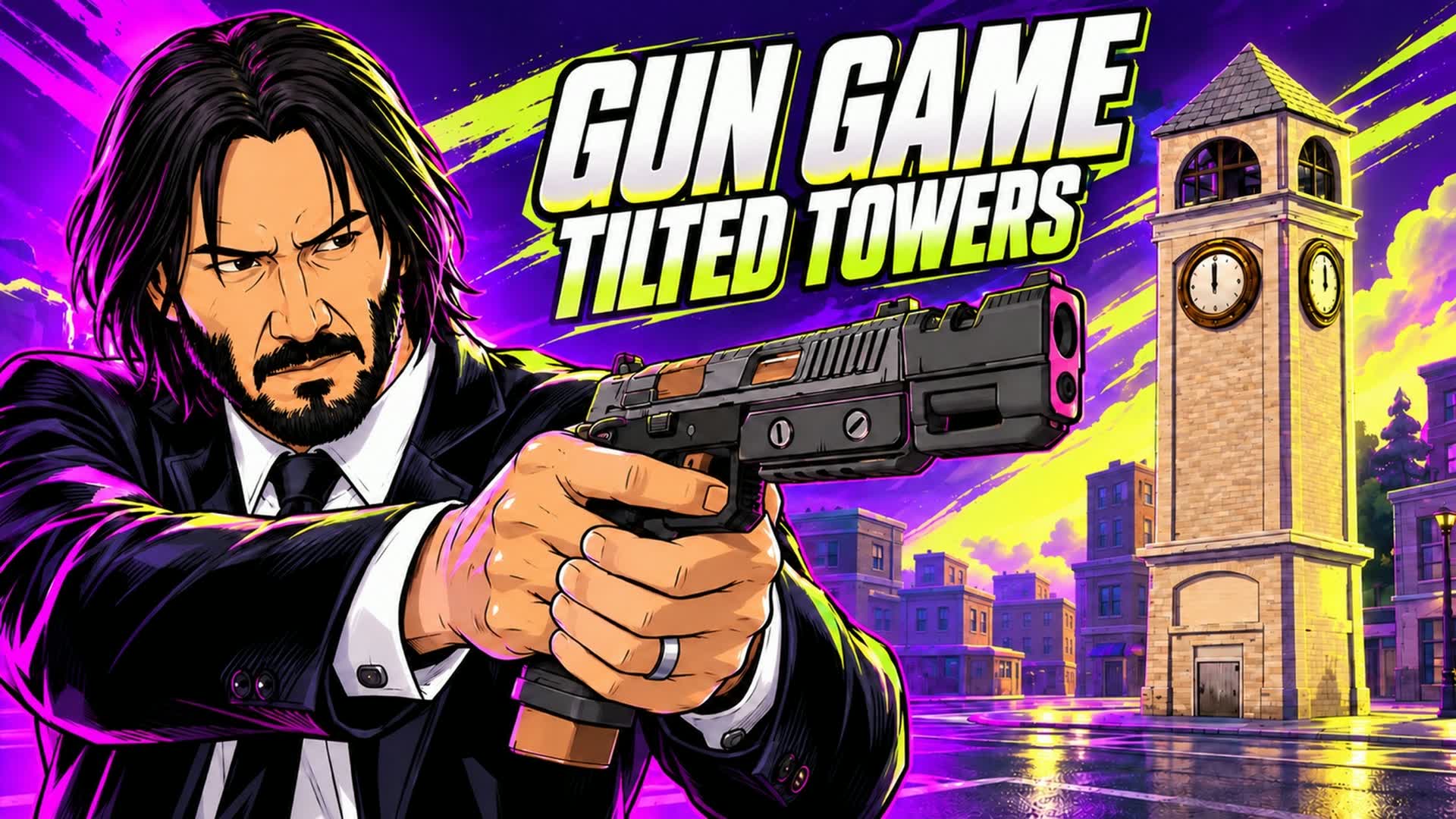 GUN GAME TILTED TOWERS — Fortnite Creative map