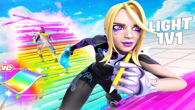 LIGHTBOT 1V1 (AIM & PIECE CONTROL) — Fortnite Creative map cover art