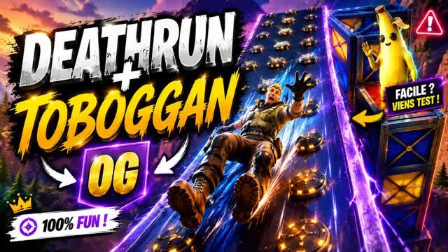 HARD OG Deathrun + Slide (simplified) — Fortnite Creative map