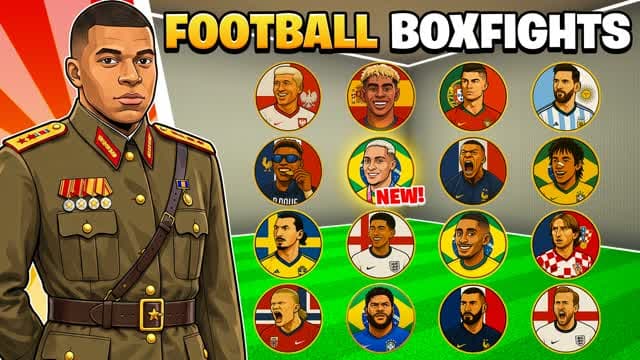 FOOTBALL BOX PVP BOX FIGHTS (WORLD CUP) — Fortnite Creative map