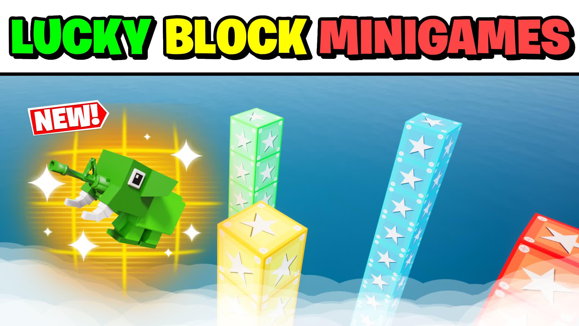 Lucky Block Minigames 🍀 [Custom Items] — Fortnite Creative map