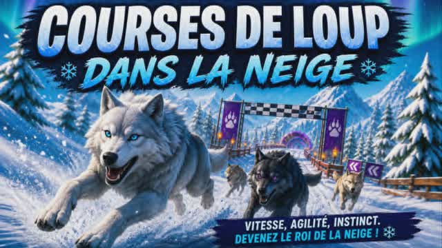 La Course des Loups Givrés — Fortnite Creative map