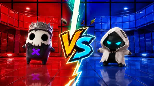 MONSTERS REDVSBLUE SCARED — Fortnite Creative map cover art