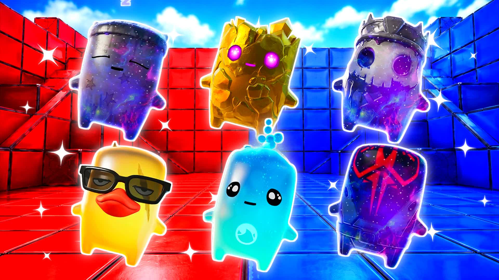 RED VS BLUE FIRE ROUTE 🔴🔵 — Fortnite Creative map