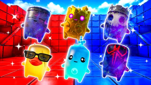 RED VS BLUE FIRE ROUTE 🔴🔵 — Fortnite Creative map cover art