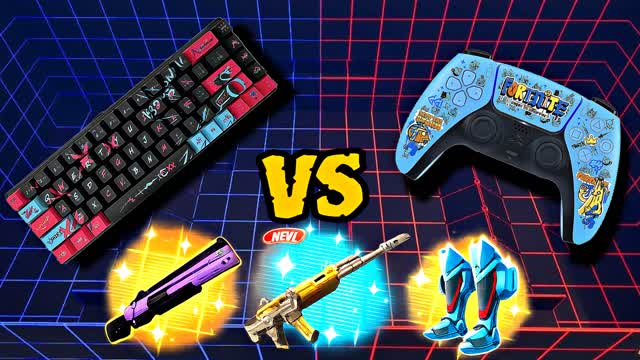 CONTROL vs KEYBOARD - RED vs BLUE RVB ā Fortnite Creative map