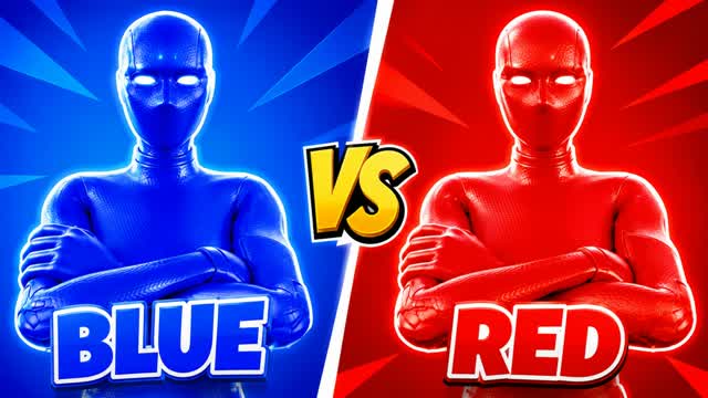 RVB UNC RED VS BLUE +1 🔴🔵 — Fortnite Creative map cover art