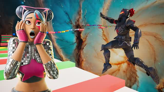Galaxy Obby Parkour — Fortnite Creative map cover art