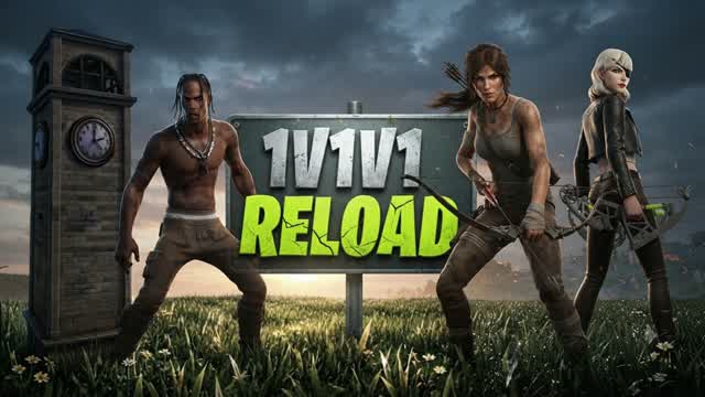 1V1V1 RELOAD TILTED — Fortnite Creative map cover art