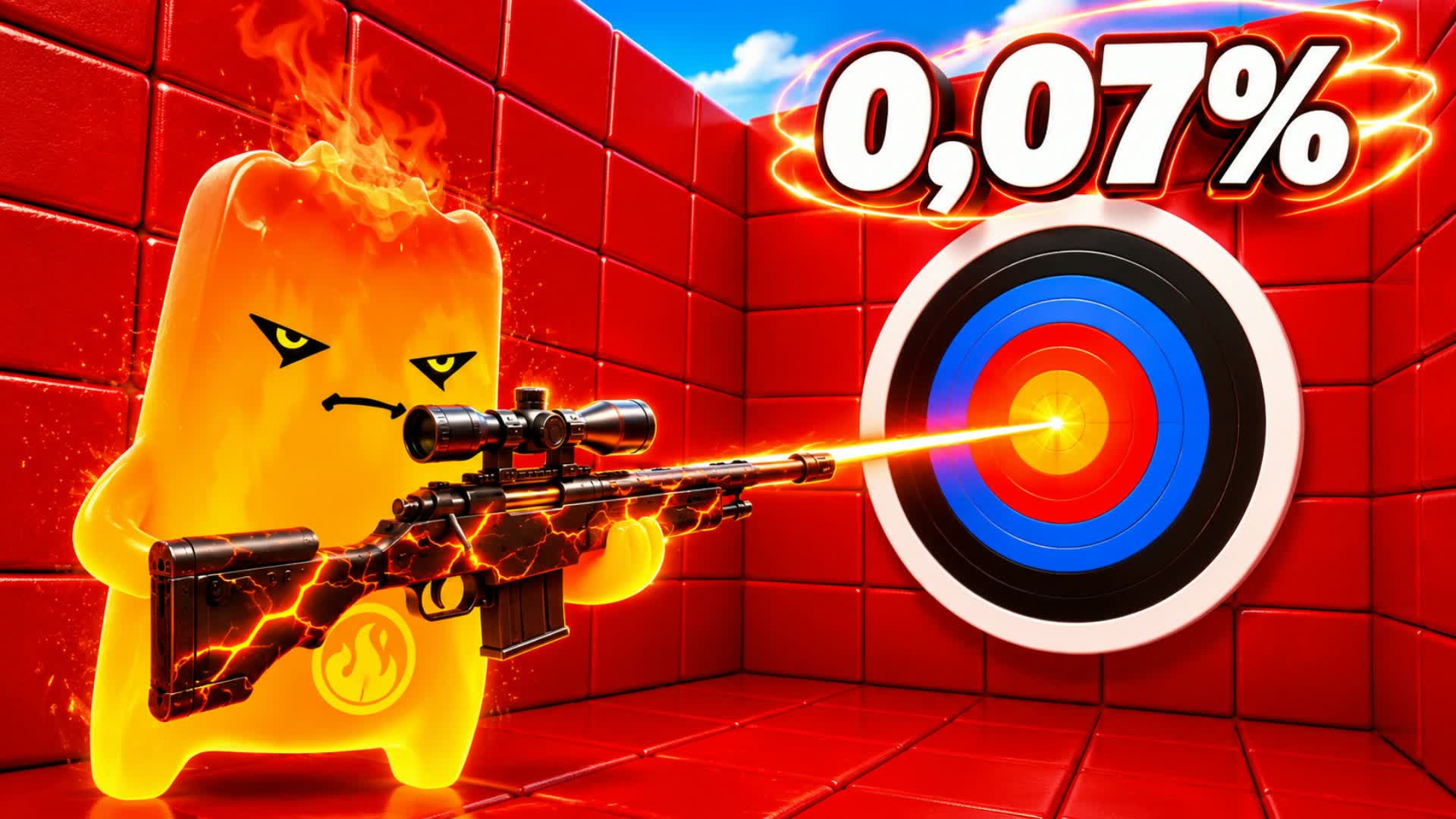 📣🔥MEGA FIRE TRAIL TRICKSHOT PARKOUR — Fortnite Creative map