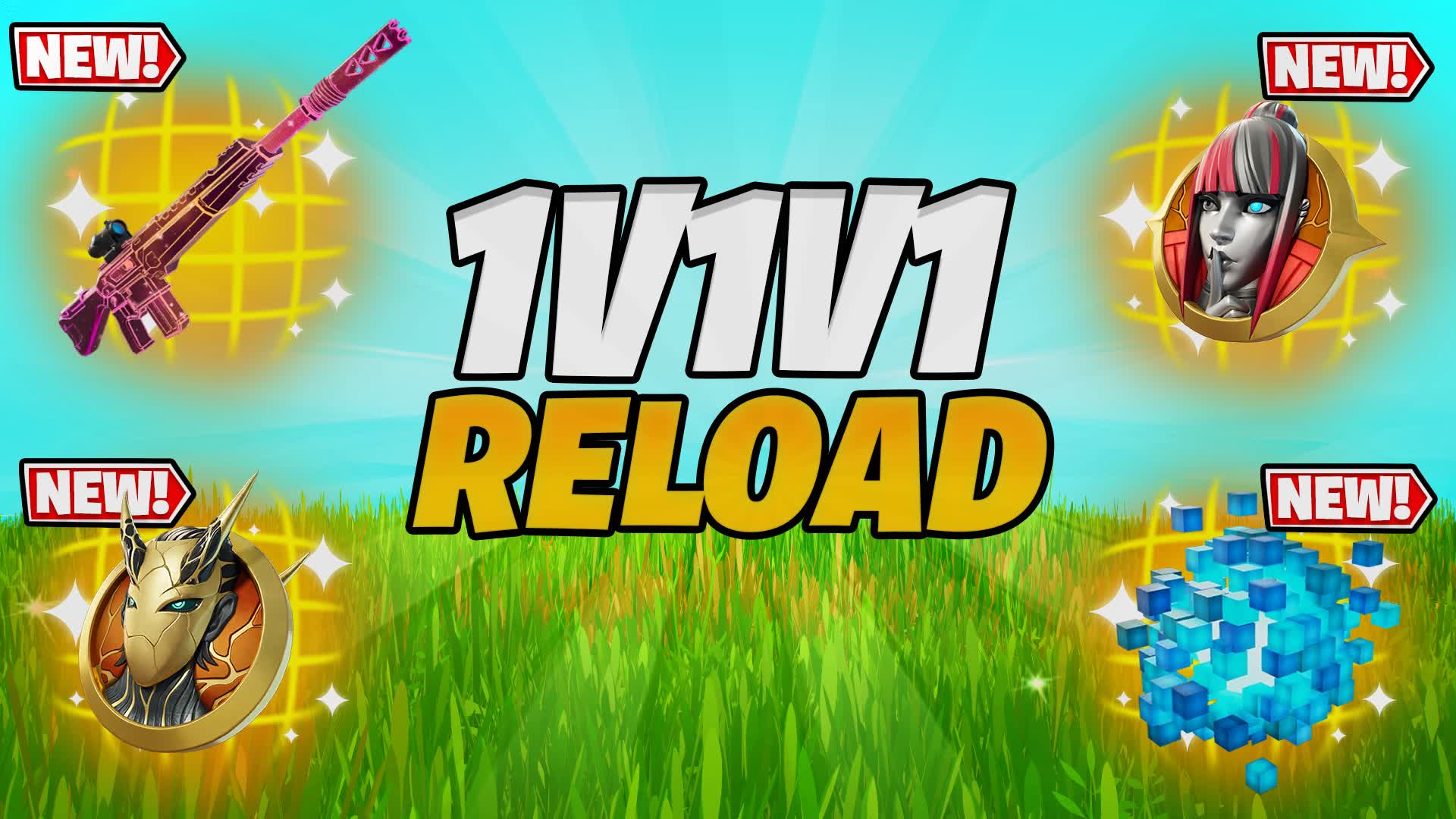 CRAZY 1V1V1 RELOAD Free for All — Fortnite Creative map