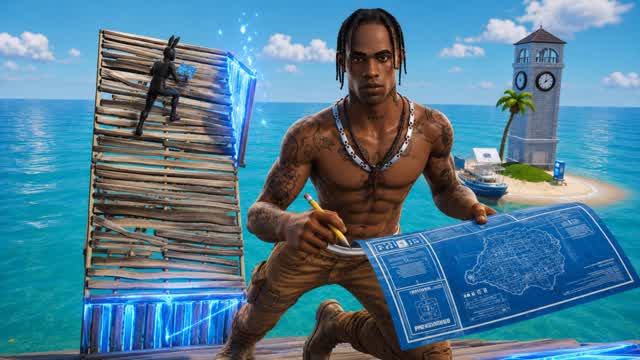 1V1 TRAVIS OASIS — Fortnite Creative map cover art