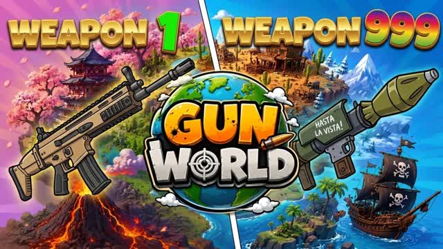 GUN WORLD 🌎 (Gun game) — Fortnite Creative map