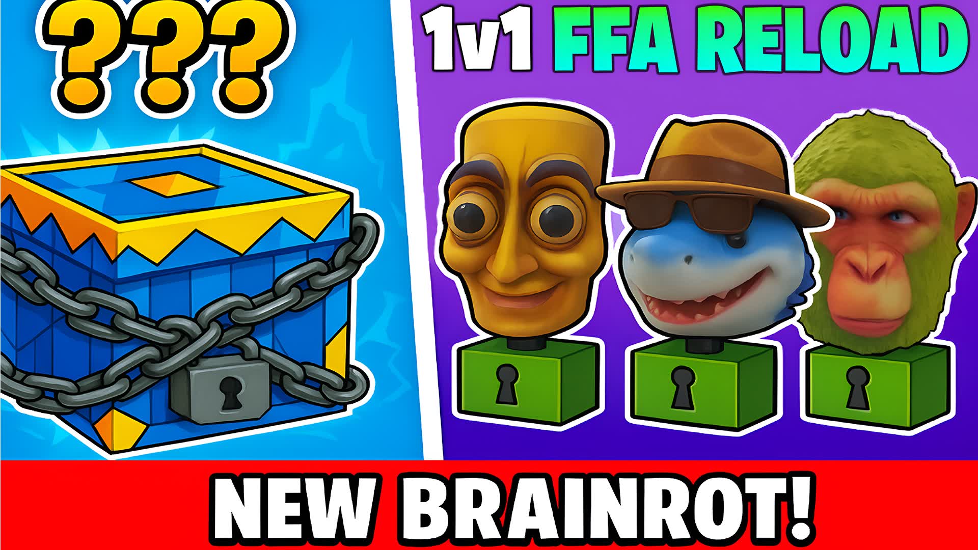 BRAINROT 1V1V1 RELOAD FREE FOR ALL — Fortnite Creative map