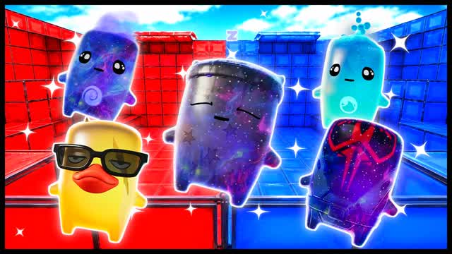 BLUE VS RED HIT WITH PURPOSE 🔵🔴 — Fortnite Creative map cover art