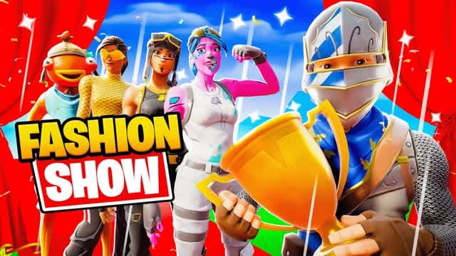👑Fashion Show - PALME - Skin Contest🎭 — Fortnite Creative map cover art