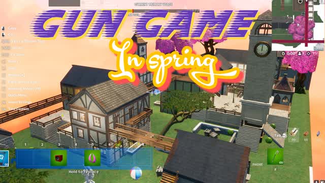 Gun Game in Spring — Fortnite Creative map cover art