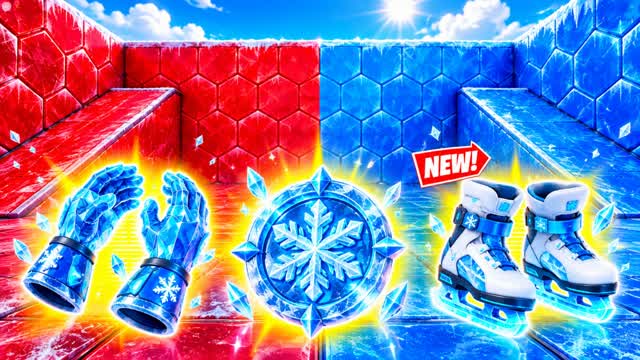 ⚡ LIGHTNING RED VS BLUE — Fortnite Creative map cover art