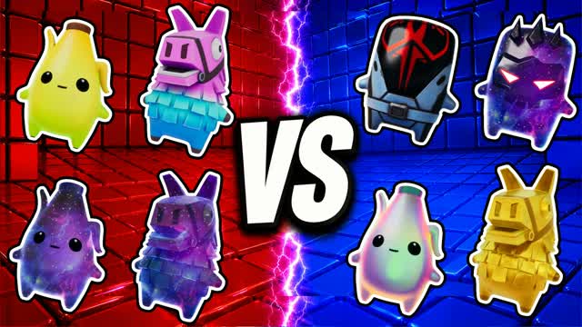 BLUE VS RED TARGET FURY 🔵🔴 — Fortnite Creative map cover art