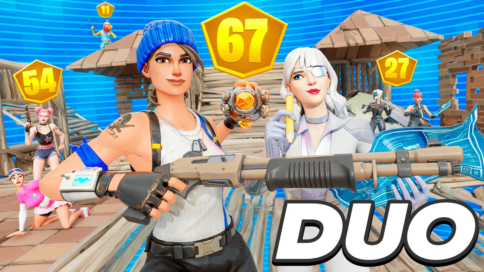 DUO SUPER ENDGAME [ZONE WARS] — Fortnite Creative map