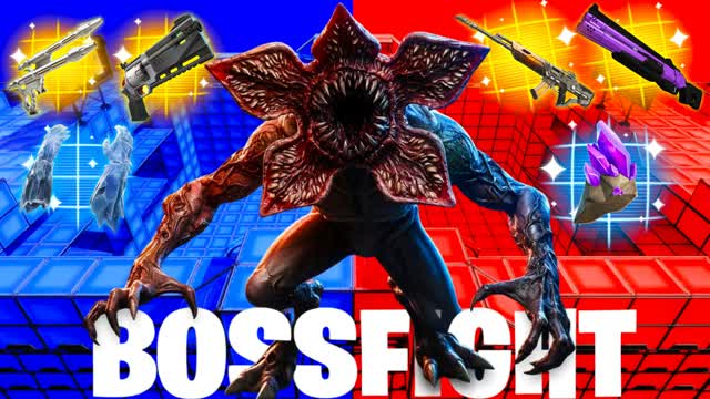 RED VS BLUE BOSSFIGHT — Fortnite Creative map cover art