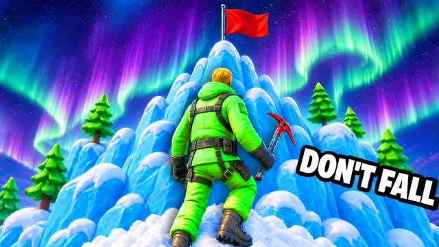 Only Up Ice Mountain! 🧊 — Fortnite Creative map cover art