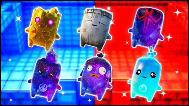 RED VS BLUE REACTION POINT 🔴🔵 — Fortnite Creative map