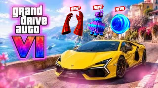 THE CAR VEHICLE GRAND LUCIA 💯 — Fortnite Creative map cover art