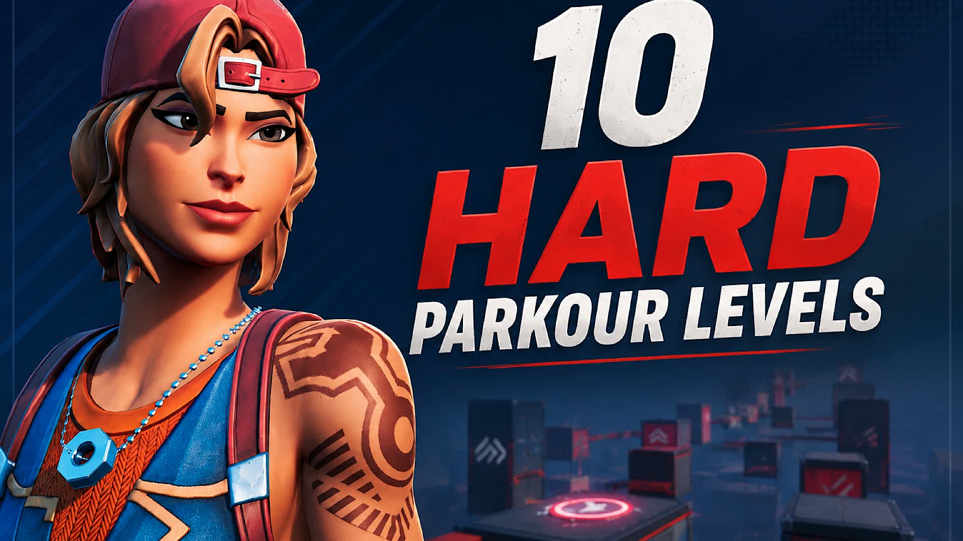 YTAA 10 HARD PARKOUR LEVELS — Fortnite Creative map