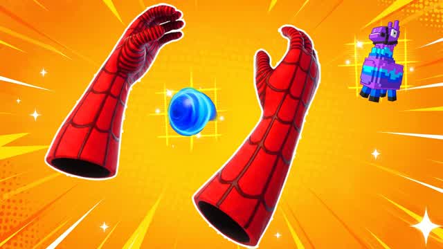 PURE RED VS BLUE SPIDER-MAN 🔴🔵 — Fortnite Creative map cover art