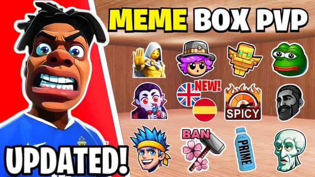 MEME BOX FIGHT 💀 — Fortnite Creative map cover art