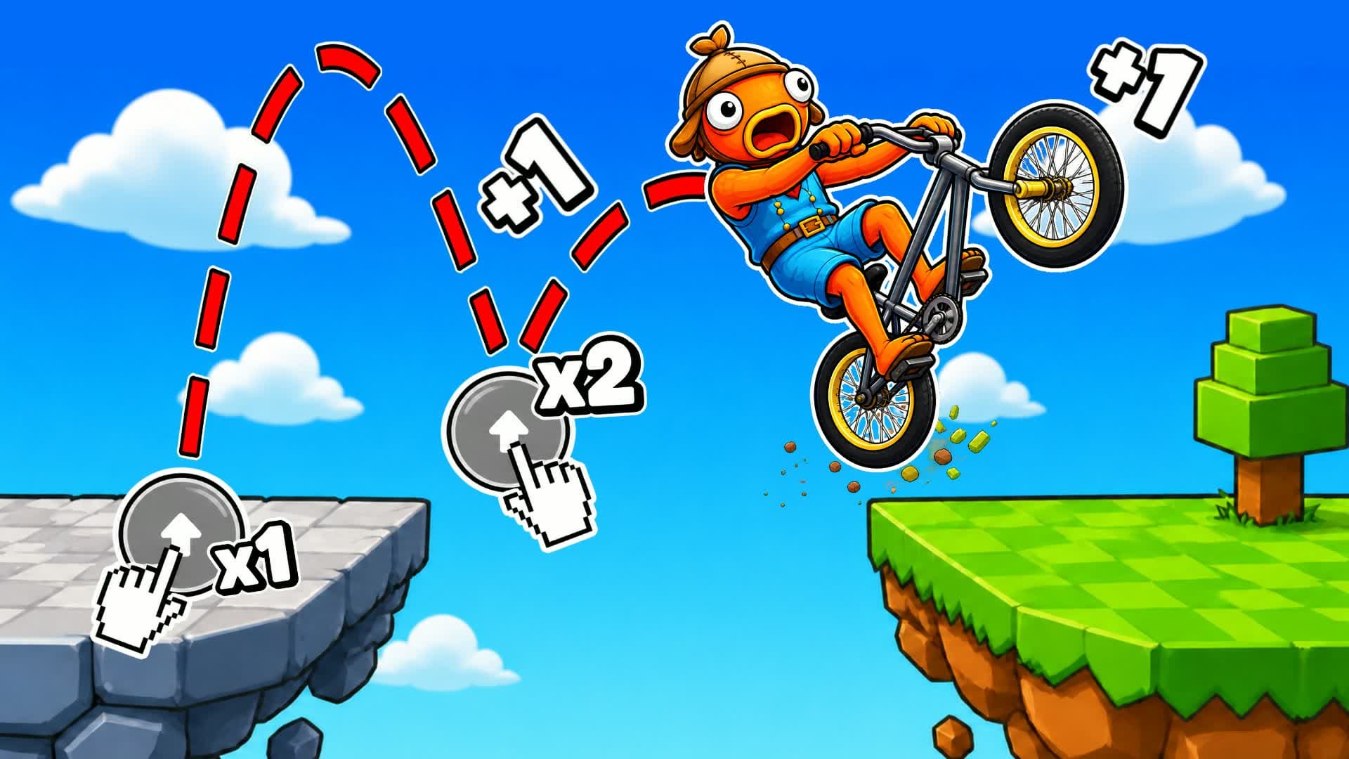 +1 Double Jump Bike Escape — Fortnite Creative map