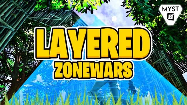 Layered Zone Wars — Fortnite Creative map cover art