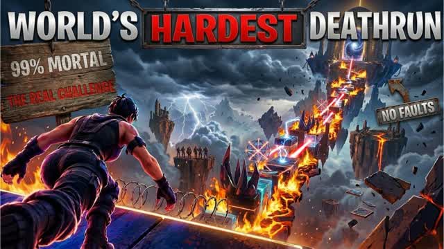 World's Hardest Deathrun — Fortnite Creative map
