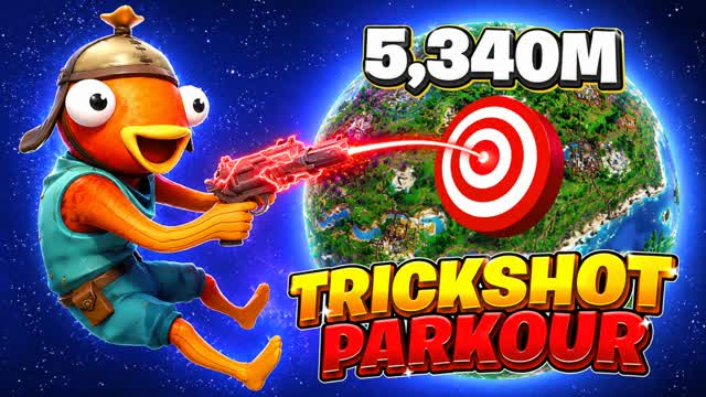 ⭐️ EASY SNIPER TRICKSHOT PARKOUR 🎯 — Fortnite Creative map cover art