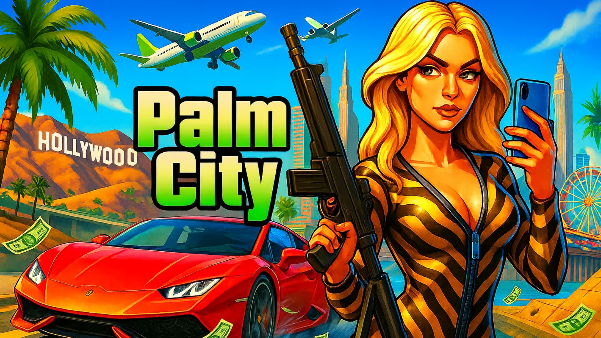PALM CITY 🌴- FFA — Fortnite Creative map