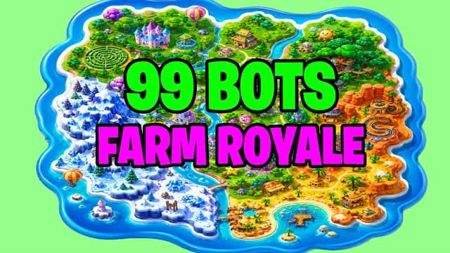 ULTIMATE 99 BOTS ⭐ TMNT ⚔️ ALL WEAPONS💎 — Fortnite Creative map