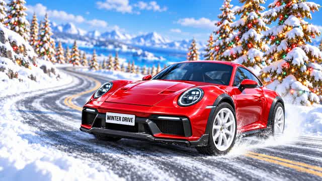 ❄️ WINTER CAR DRIVE — Fortnite Creative map