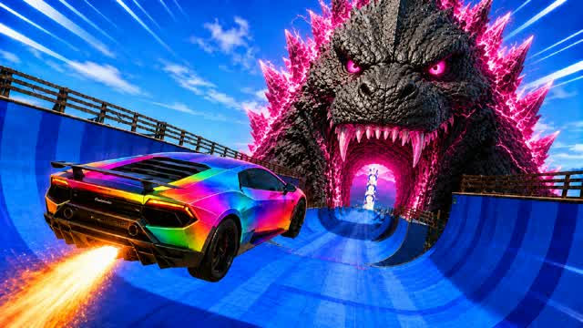 😎Relaxing Driving TMNT — Fortnite Creative map cover art