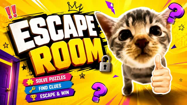 🧨 CRAZY ESCAPE ROOM — Fortnite Creative map cover art