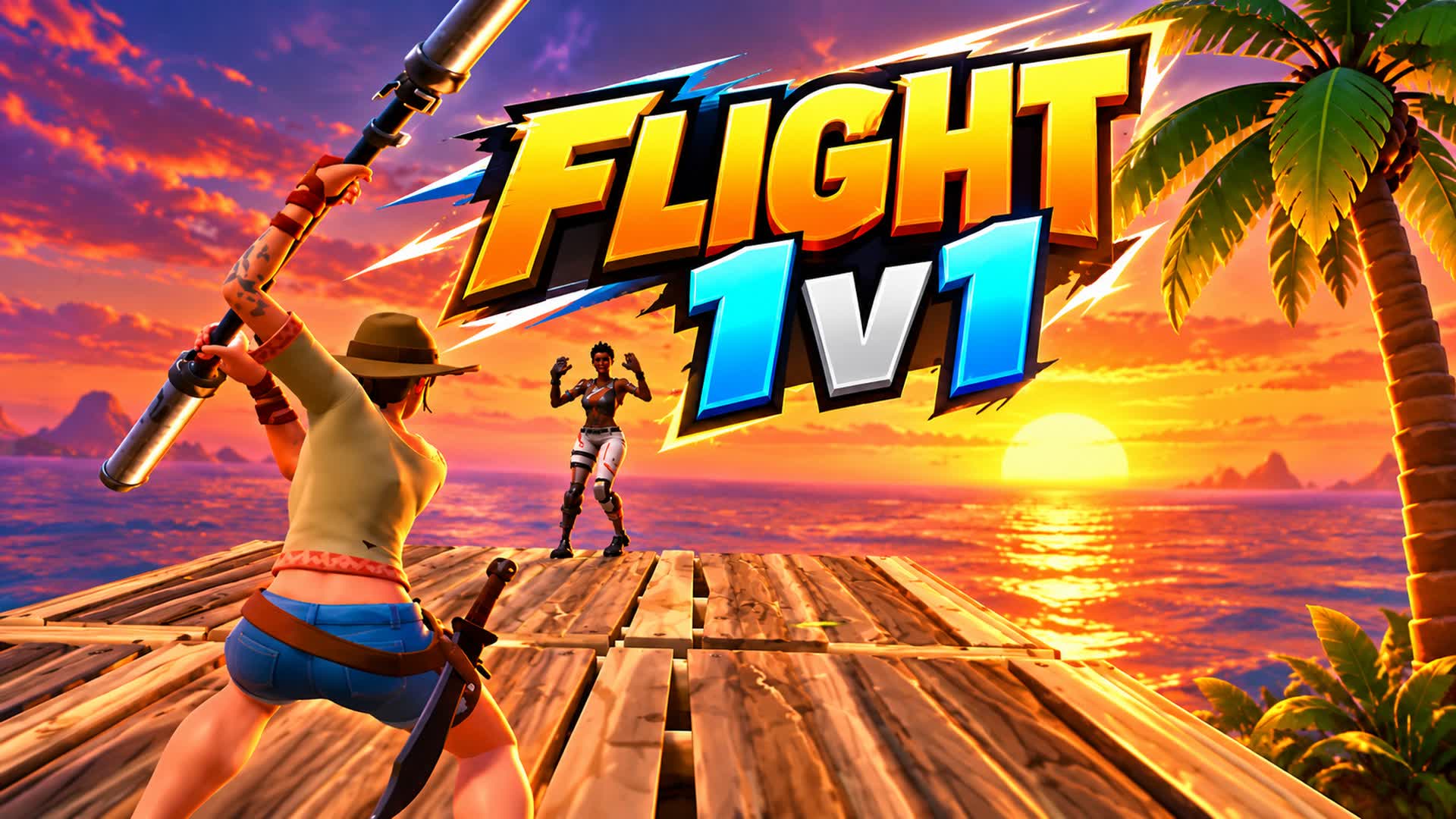 ✨Flight 1v1 and practice✨ — Fortnite Creative map