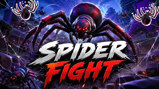 🕷️ SPIDER FIGHT 💥 PELEA de ARAÑAS — Fortnite Creative map cover art