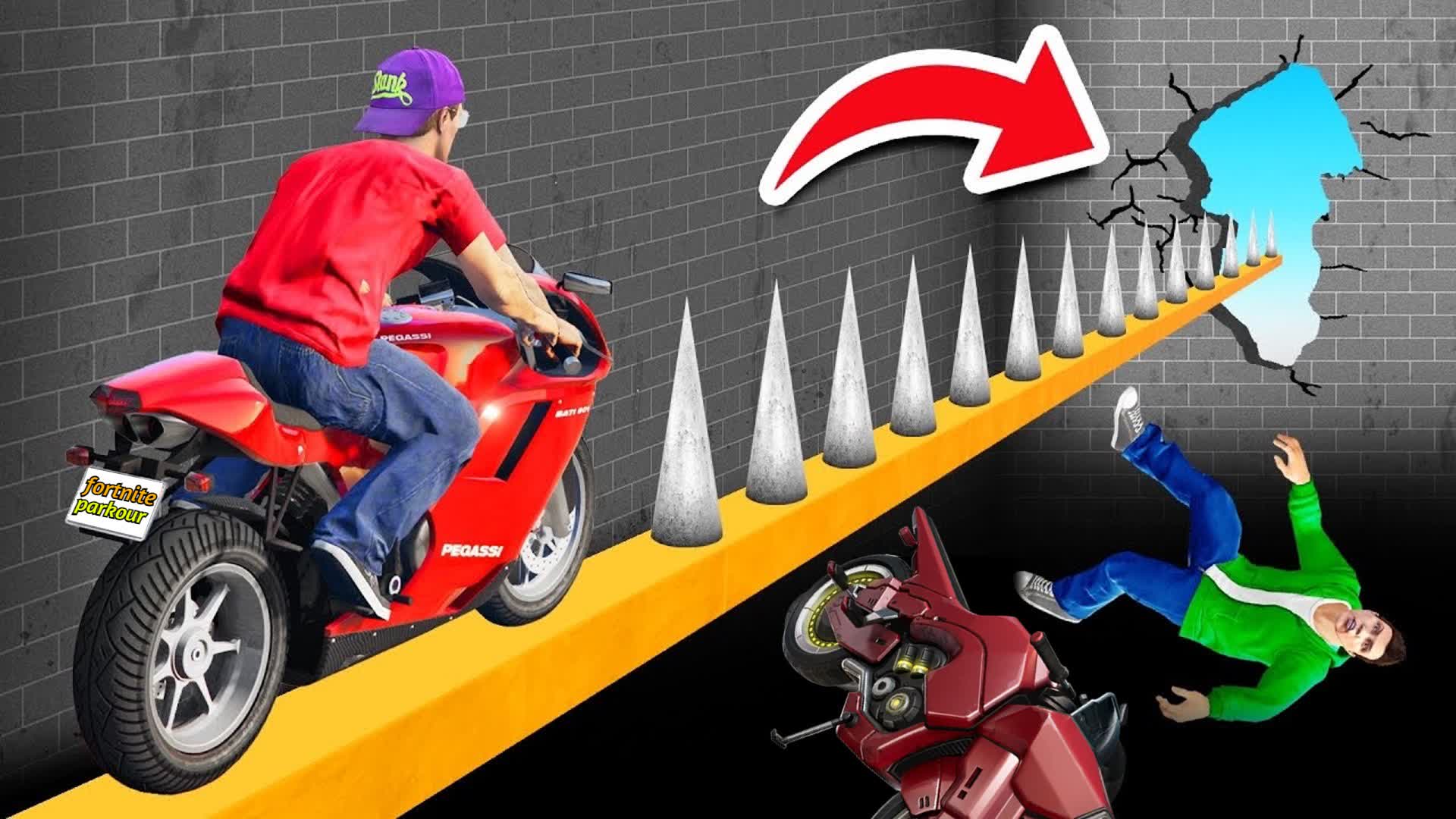 ⭐BIKE PARKOUR⭐ — Fortnite Creative map