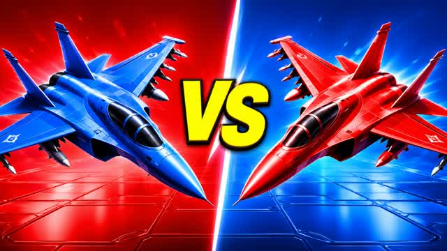 JET BATTLE RED VS BLUE RVB🔴🔵 — Fortnite Creative map cover art
