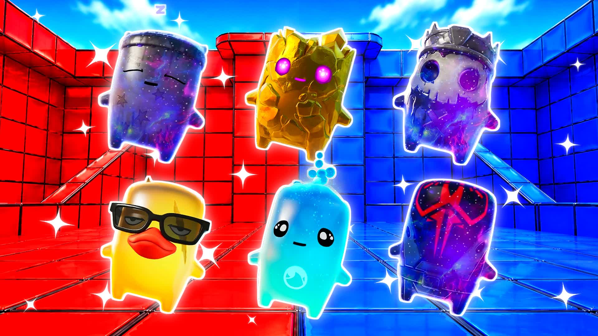 RED VS BLUE COOL TRACK 🔴🔵 — Fortnite Creative map