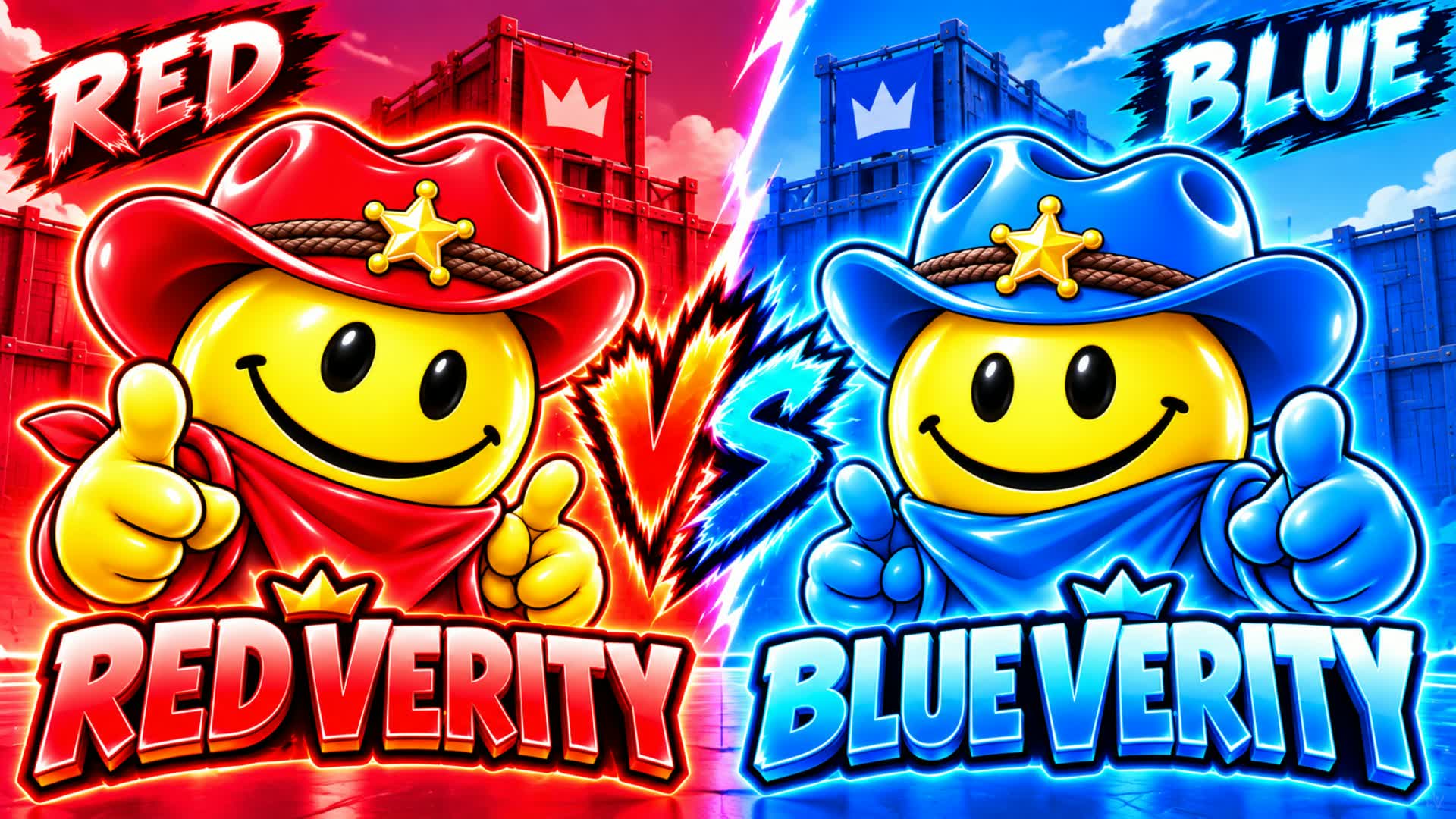 BLUE COWBOY VERITY VS RED COWBOY VERITY — Fortnite Creative map