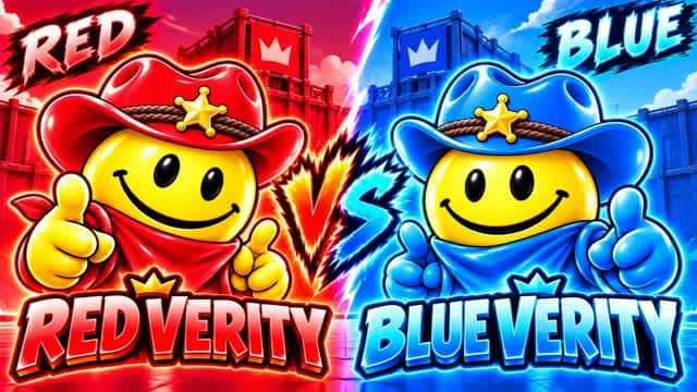 BLUE COWBOY VERITY VS RED COWBOY VERITY — Fortnite Creative map cover art